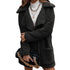 Single Breasted Bubble Fleece Jacket Loose Lapel Lamb Fleece Trench Coat - ROUTINE FASHION